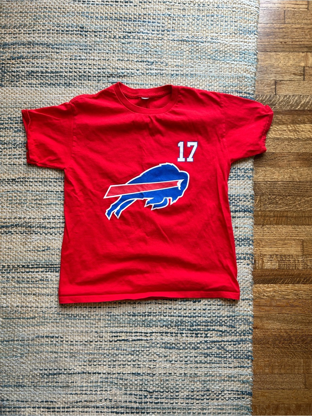 Kids Red Buffalo Logo Graphic Tee